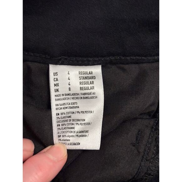 American Eagle Next Level Stretch Mid-Rise Jegging Sexy Slimming Black Denim 4 - Picture 5 of 11